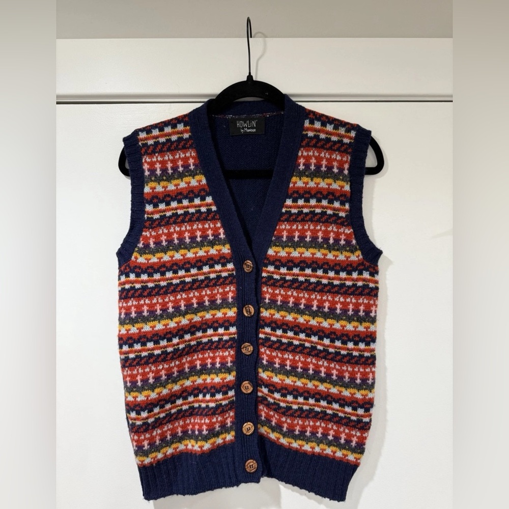 Howlin By Morrison Vest Mens Small Wool Scotland Preppy Heritage Grandpacore